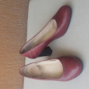 Vera Pelle Red Italian heels
